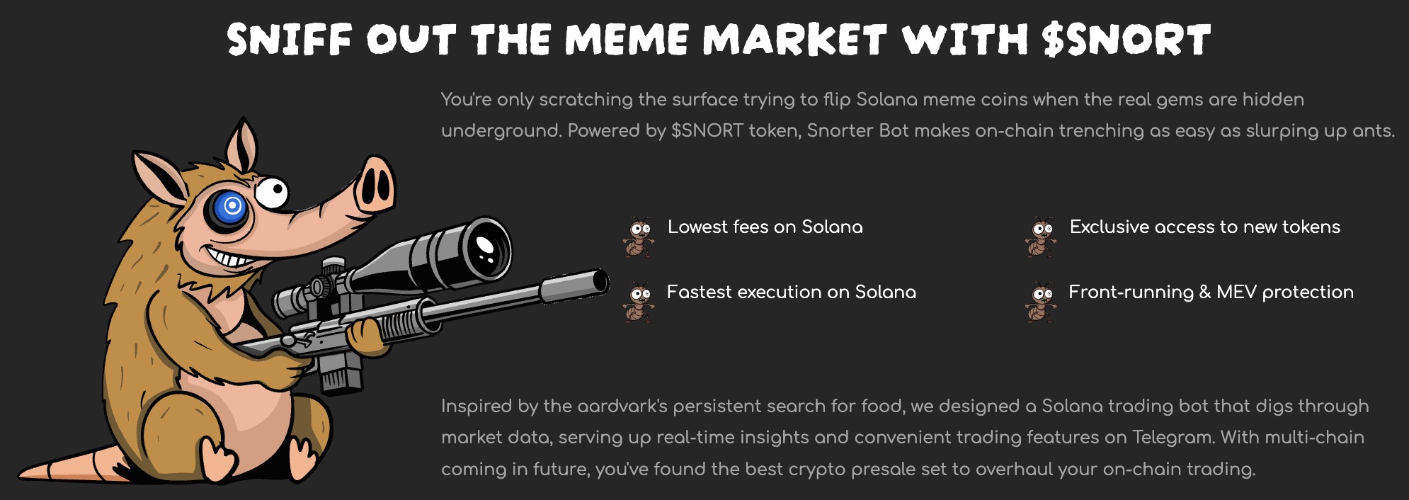 Snorter Token ($SNORT) benefits for holders.